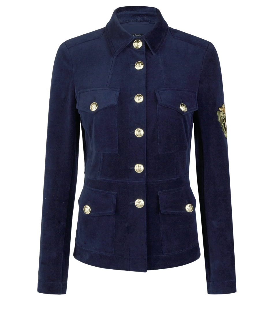 Night Blue Military Jacket